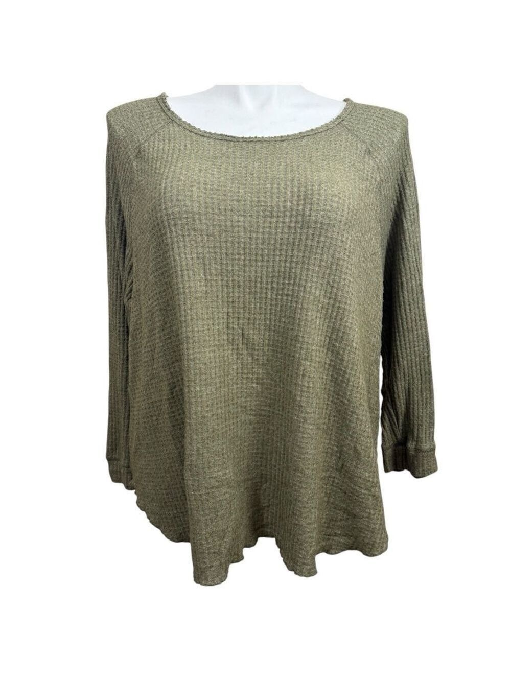 Derek Heart Top, 3X, Olive